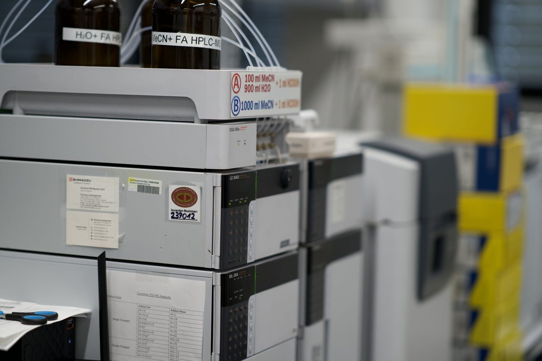 HPLC analytics stack