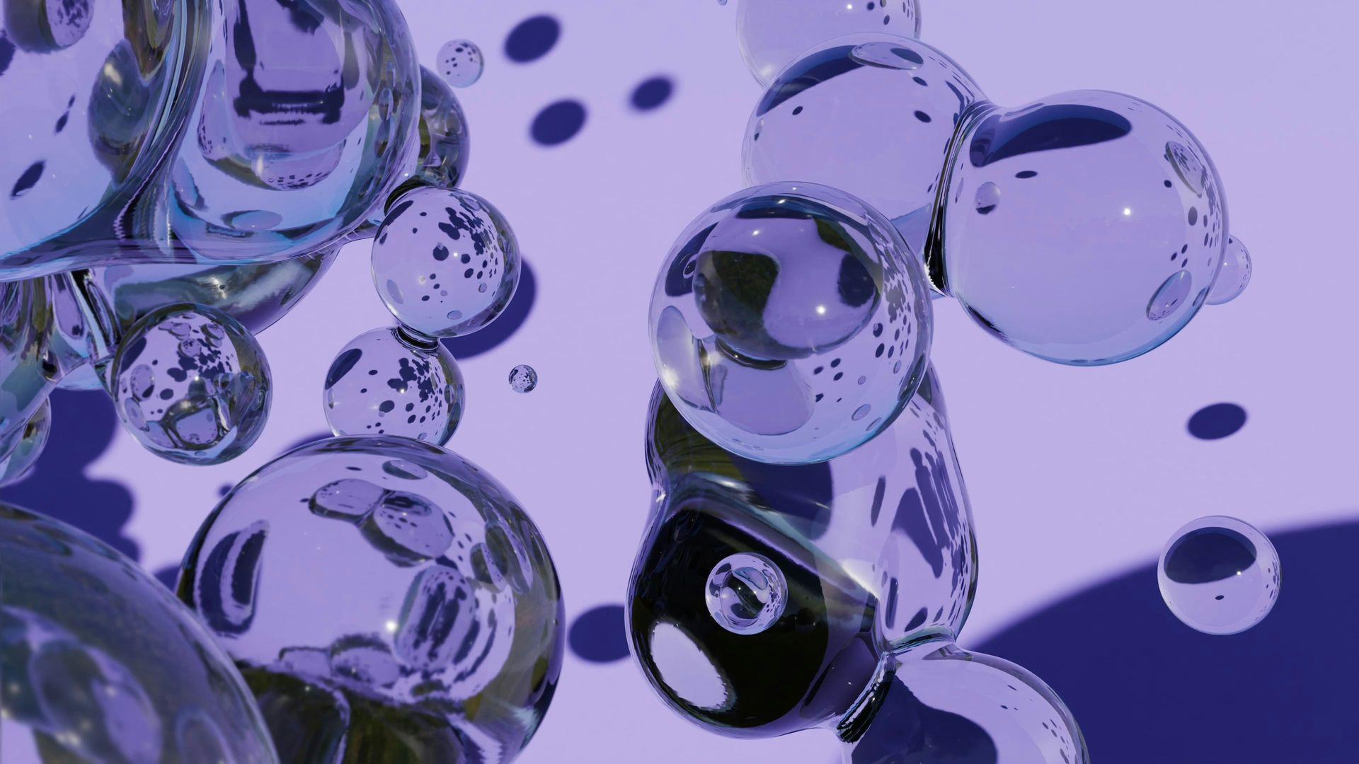 Key visual, abstract bubbles