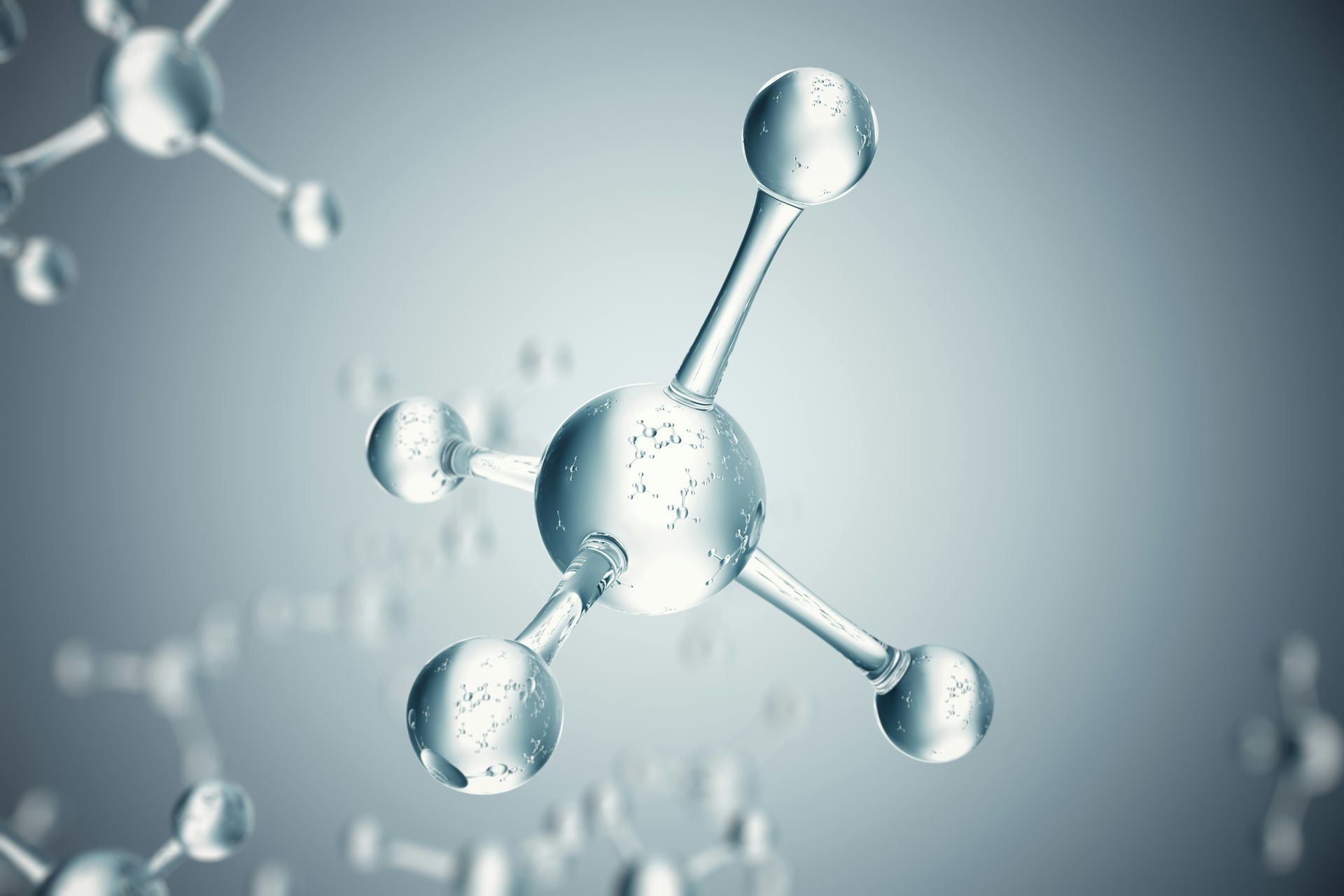 Silver molecule render